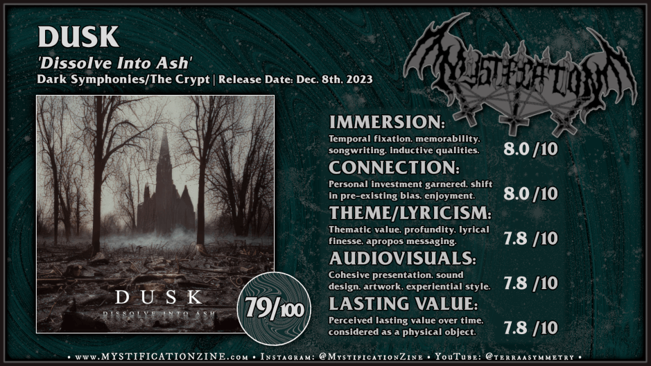 DUSK – Dissolve Into Ash (2023) | REVIEW