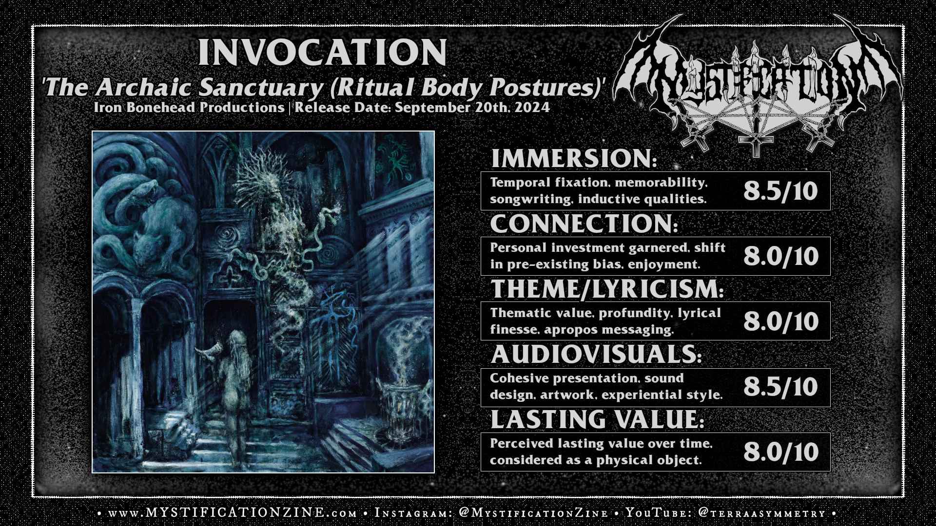 INVOCATION – The Archaic Sanctuary [Ritual Body Postures] (2024) | REVIEW