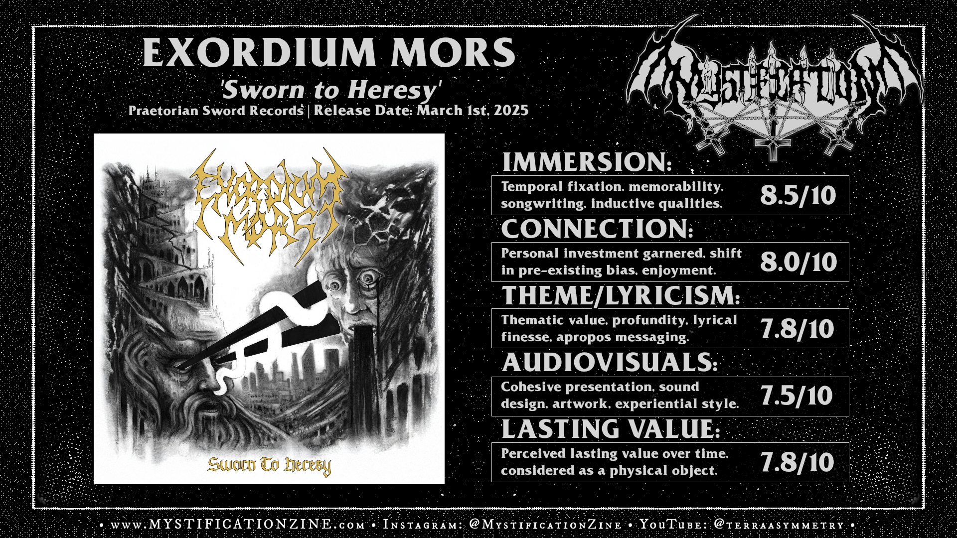 EXORDIUM MORS – Sworn to Heresy (2025) | REVIEW